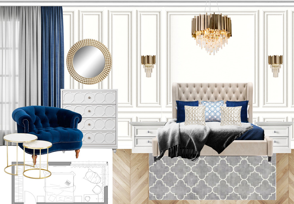 Коллажи к проекту в стиле современной классики для молодой семьи.