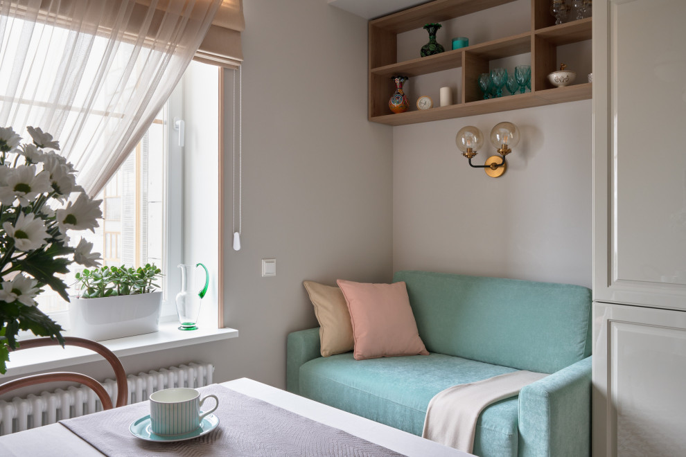 Двухкомнатная квартира с ярким дизайном 65 м2