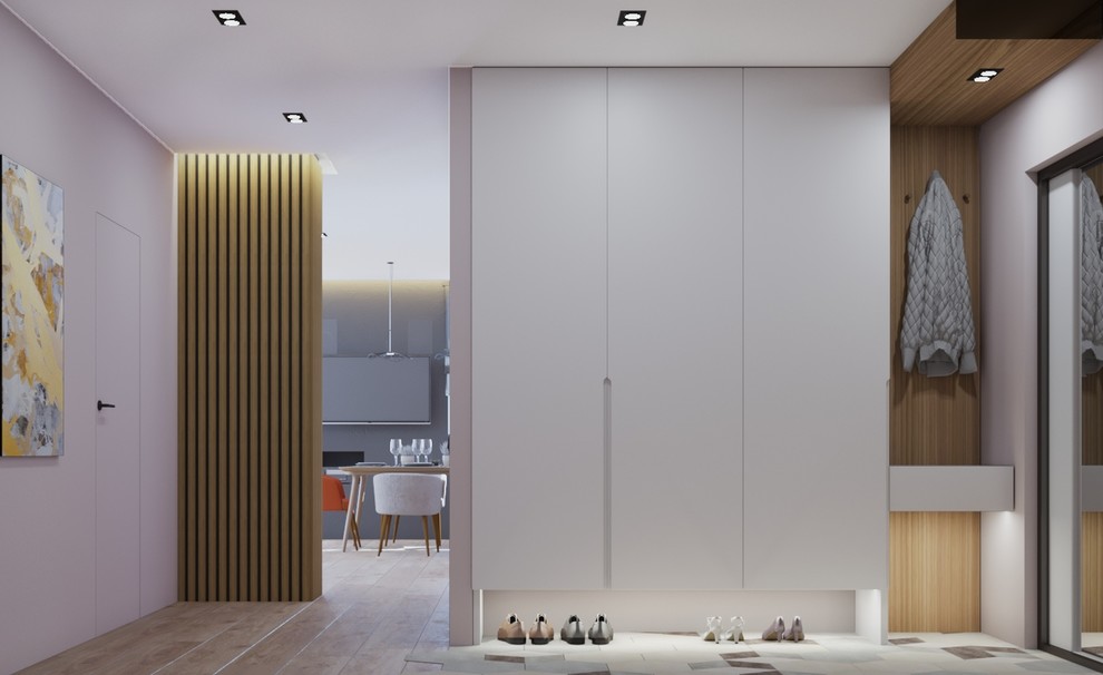 Дизайн проект в ЖК Ясный  3 к кв 107 м2 для молодой семьи