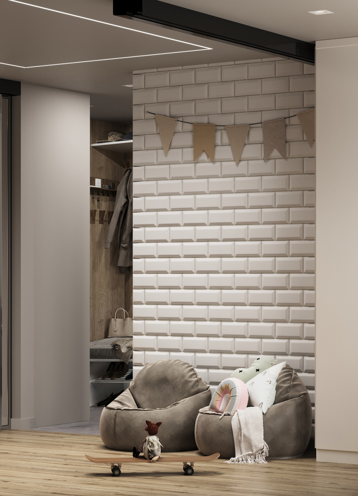 "Прикоснись к природе", квартира в Москве, 68 м2