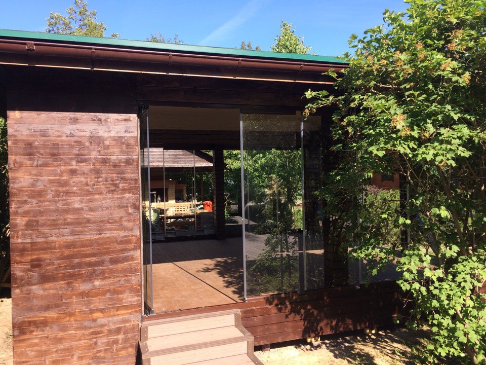 Остекленная беседка под ключ