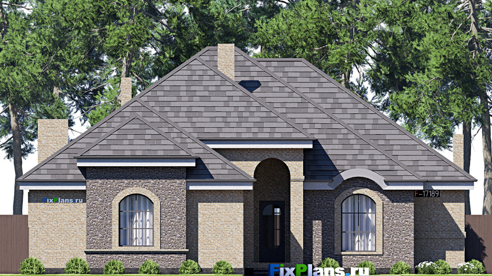 Проект одноэтажного дома 17х27м S274м2 F-17189