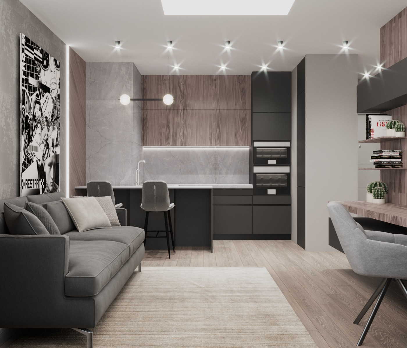 Обложка проекта: Квартира в ЖК "CИМВОЛ" Москва