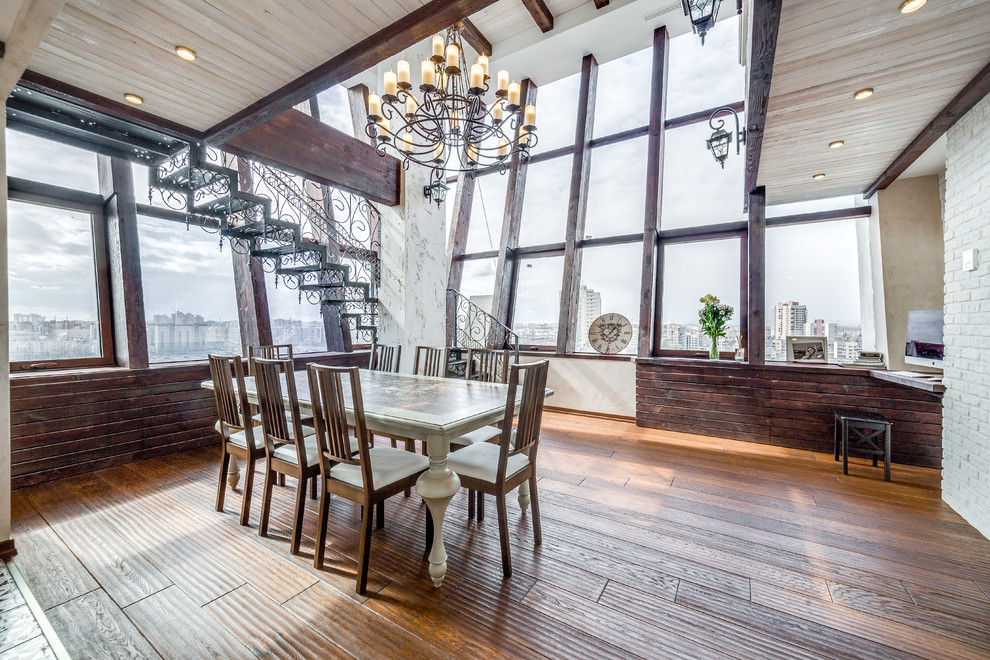 Пентхаус в Санкт-Петербурге. Мебель и отделка из массива.