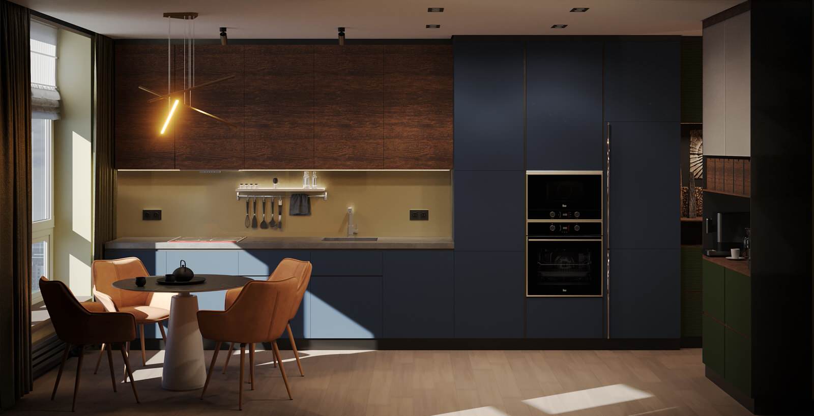 Необычная квартира с цветными радиаторами