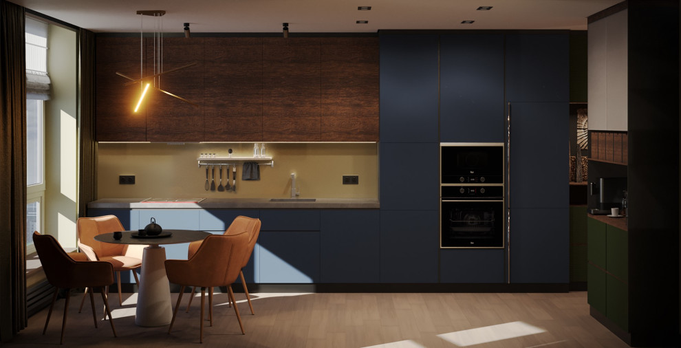 Необычная квартира с цветными радиаторами