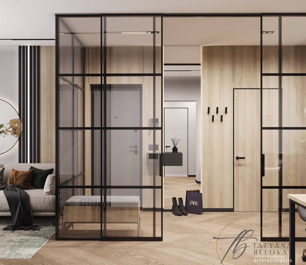 Современный стиль с элементами лофта, 80 м2