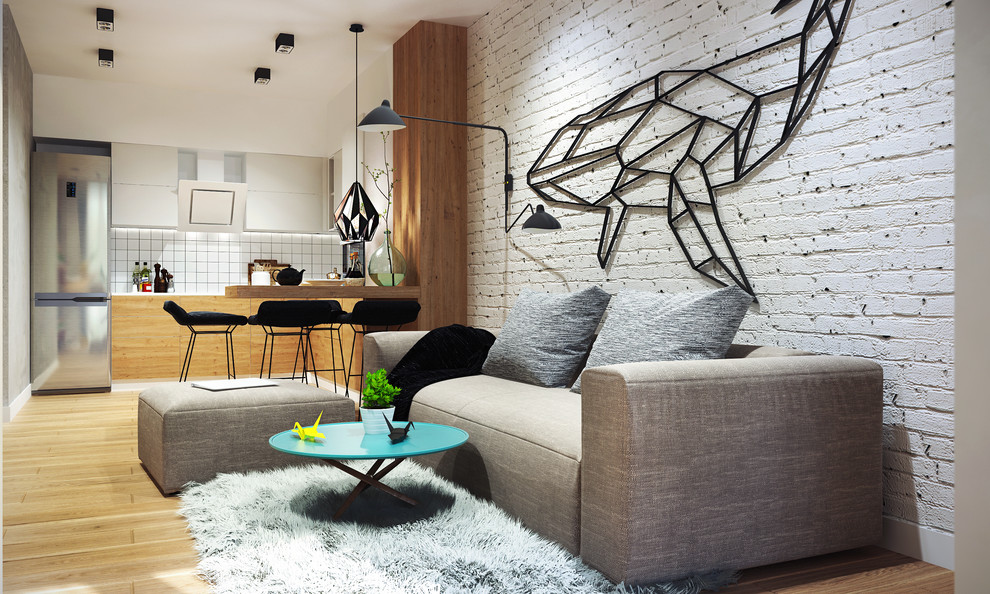 Дизайн-проект квартиры в современном стиле для молодой пары