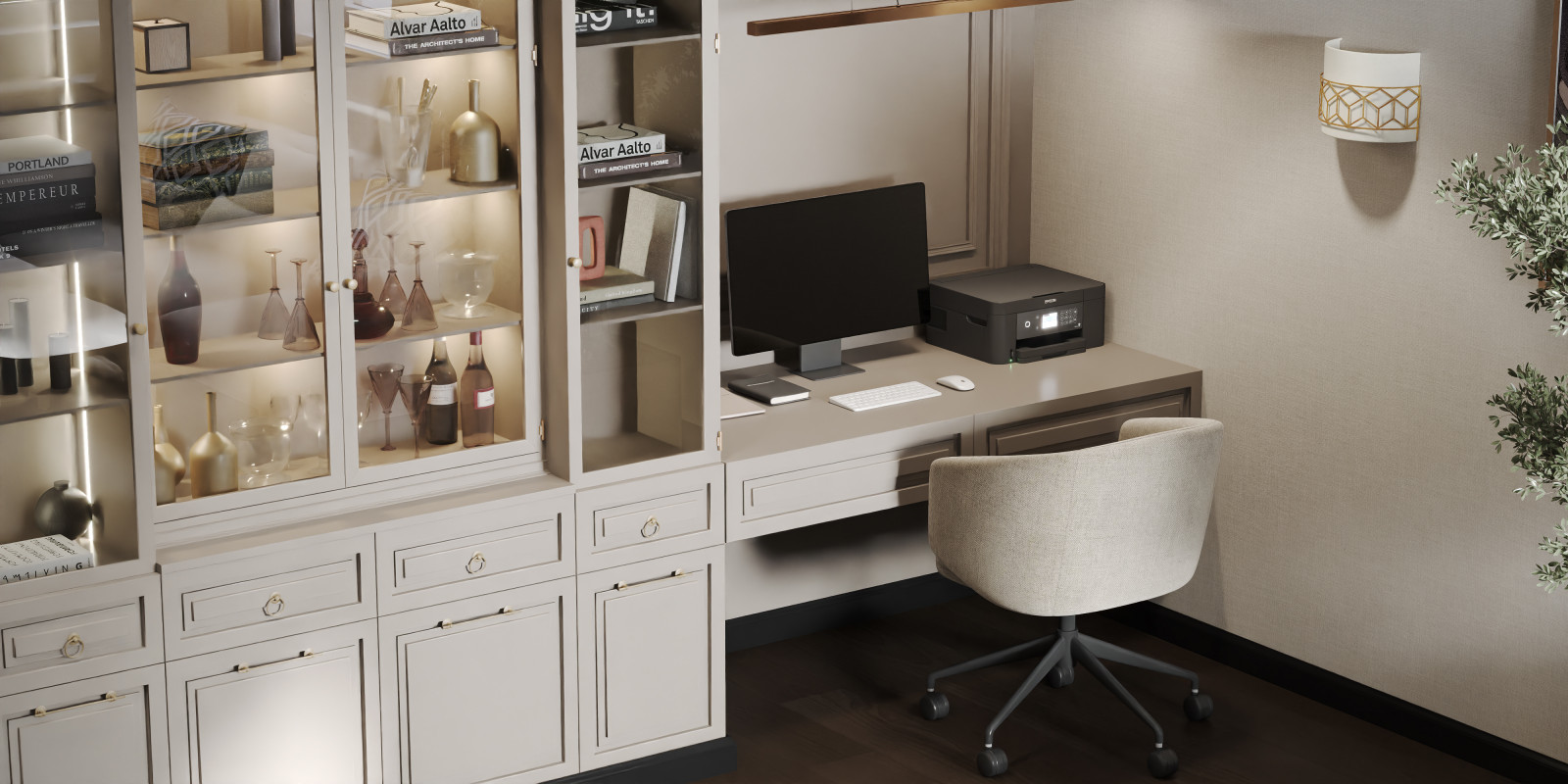 Дизайн гостиной в тёплых оттенках