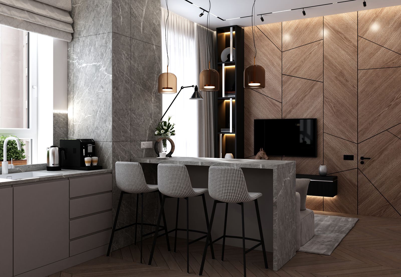 Дизайн проект квартиры 70м2