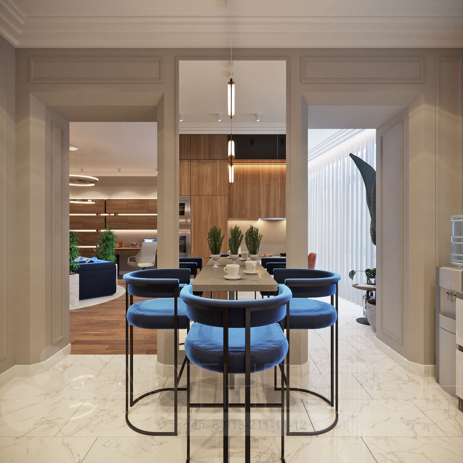 Обложка проекта: Дизайн кухни в квартире в Барнауле