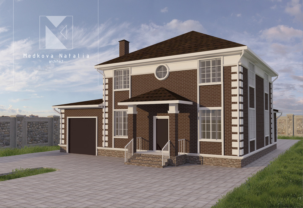 Обложка проекта: Проект двухэтажного дома