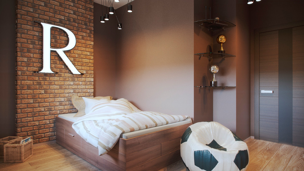 Современный интерьер с элементами лофт