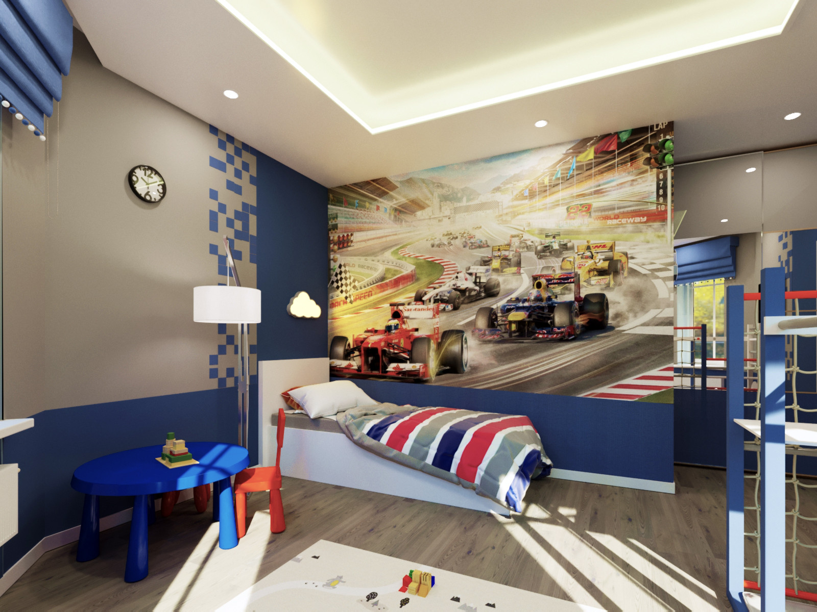 Обложка проекта: Фор-эскиз детской комнаты в индивидуальном жилом доме в Ленинградской области