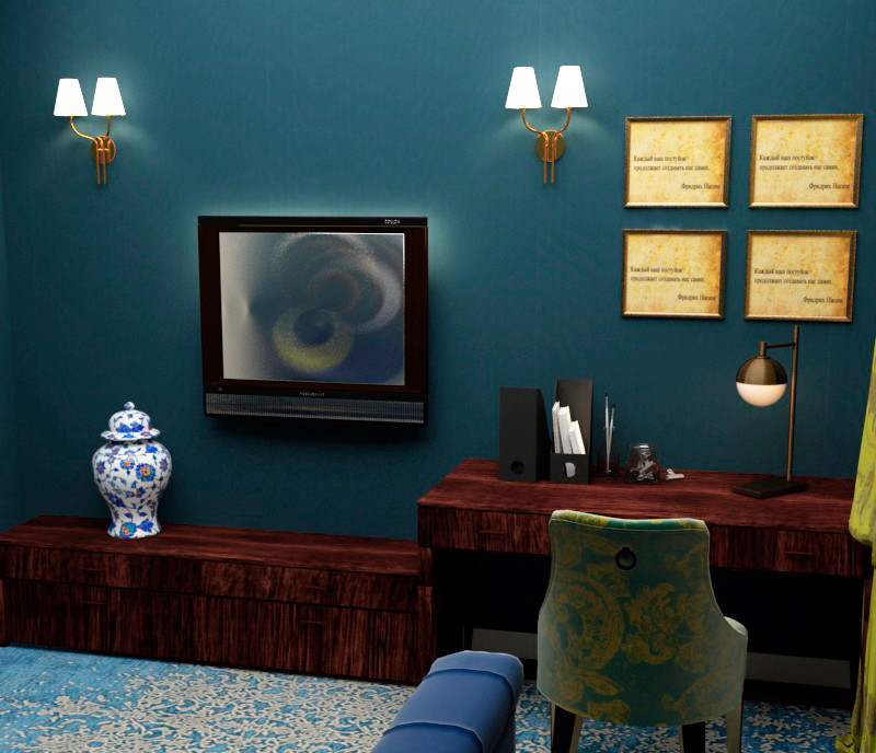 Обложка проекта: Кабинет, гостевая комната