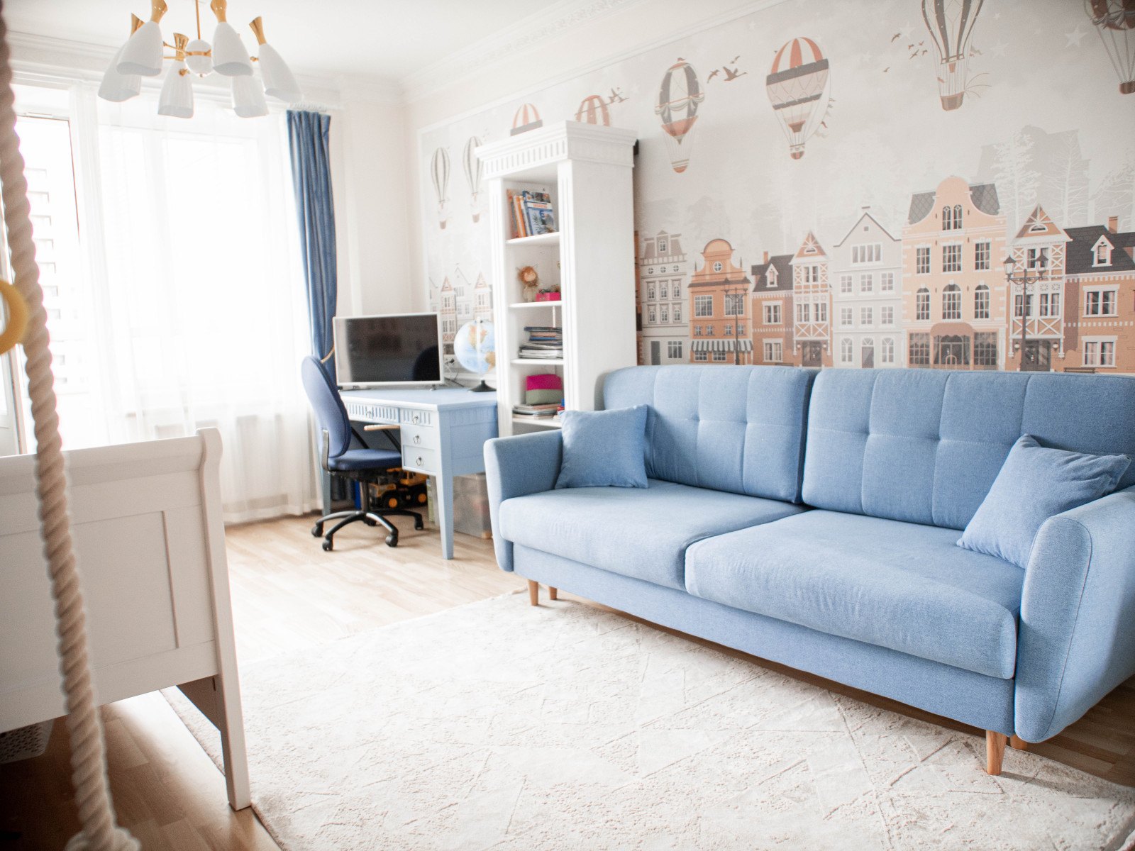 Детская для мальчика в синих тонах