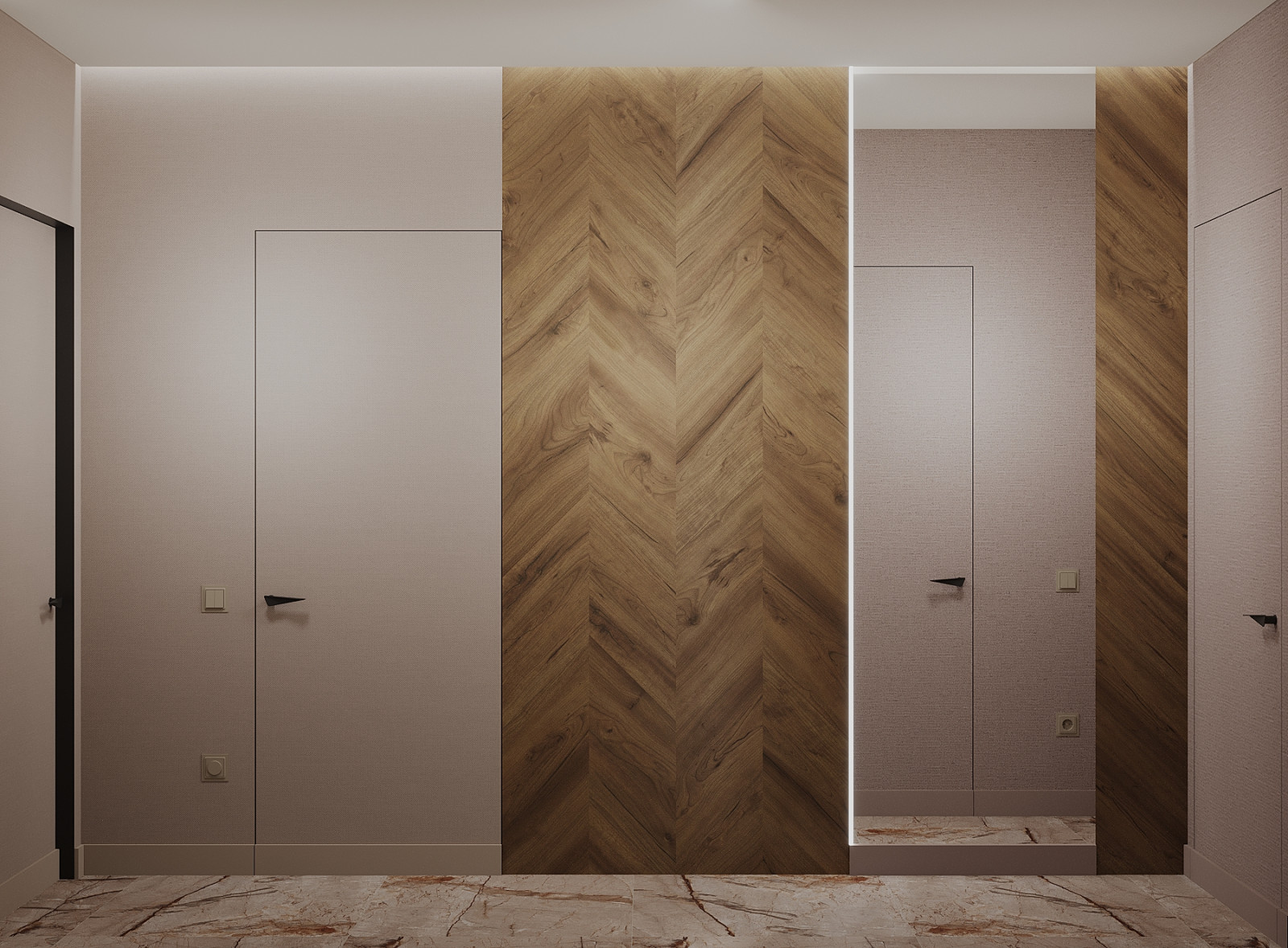 Интерьер 4-ёх комнатной квартиры_ "EHTNO TERRA_COTTA"