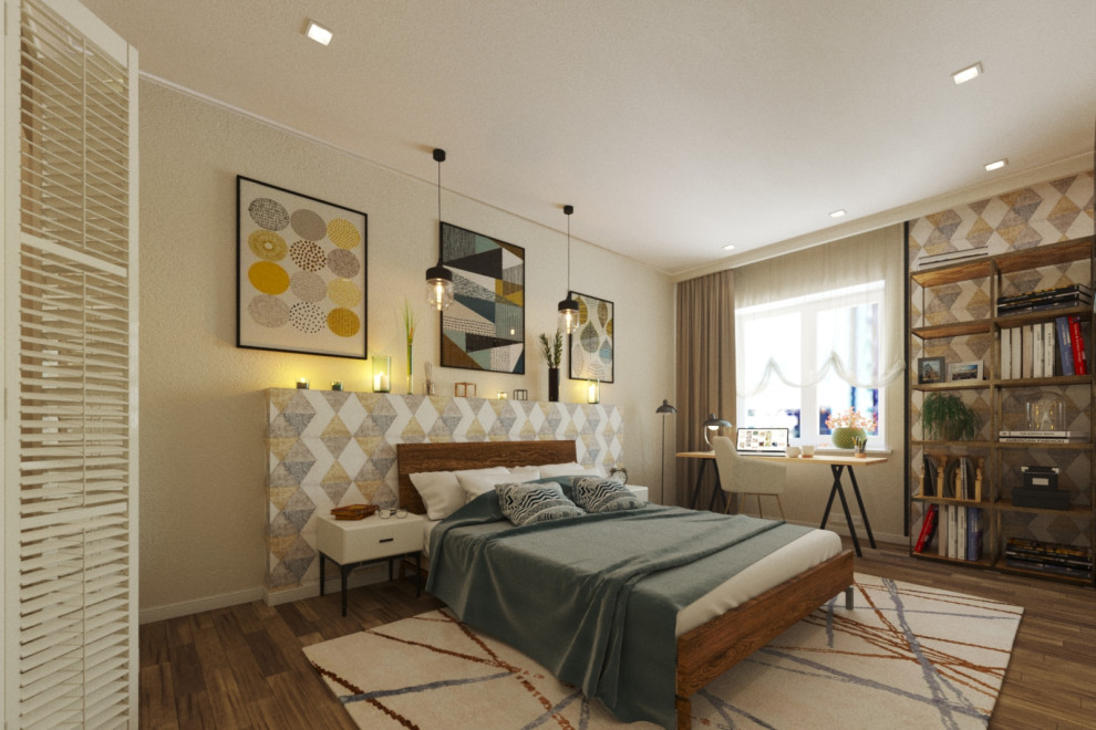 Обложка проекта: Спальня «Шведский арлекин»