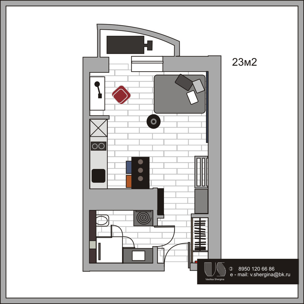 Обложка проекта: Мини квартира в СПБ