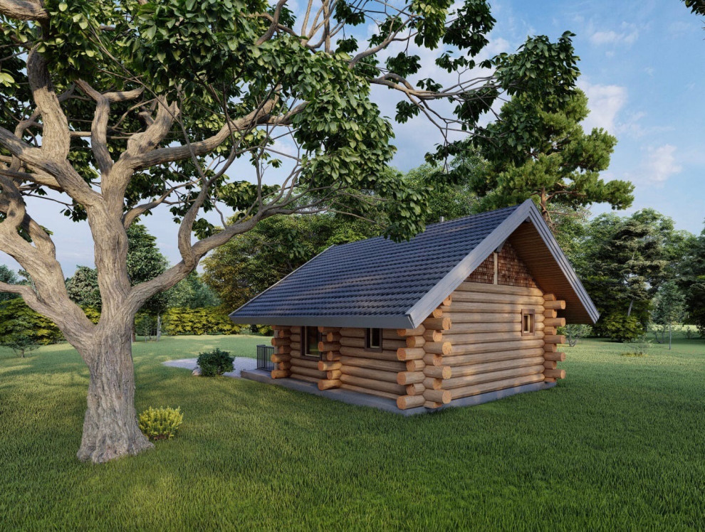 Баня по технологии Post and Beam