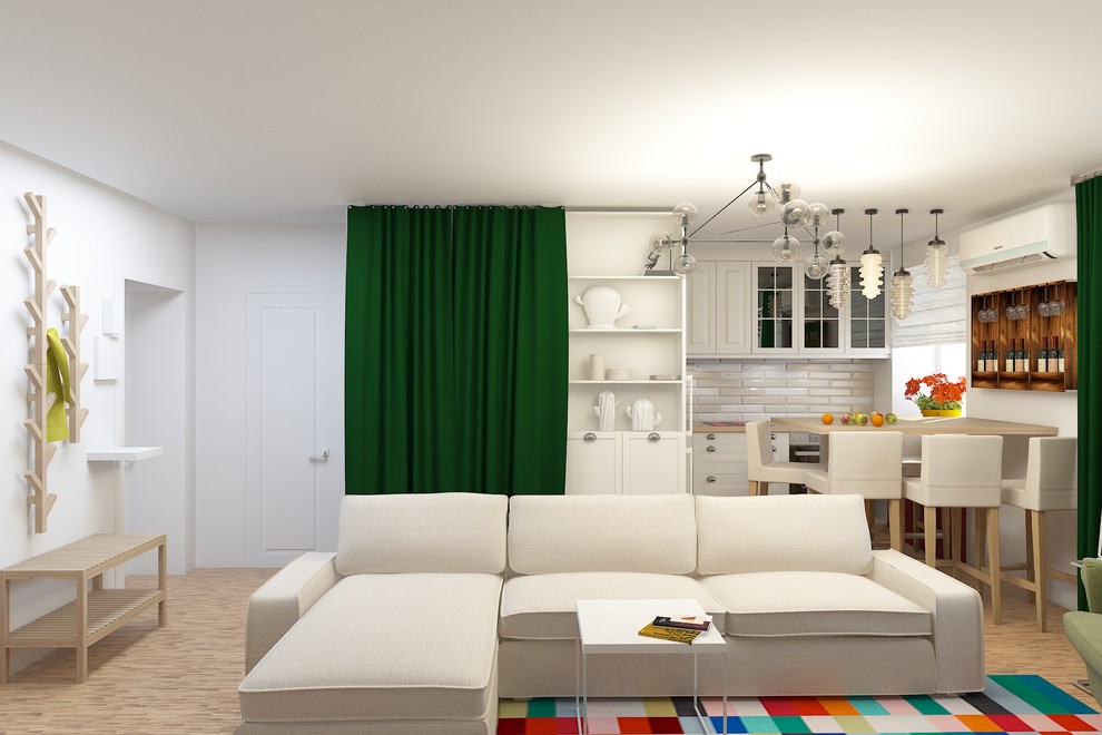 Обложка проекта: Небольшая трехкомнатня квартира на Лесной Поляне