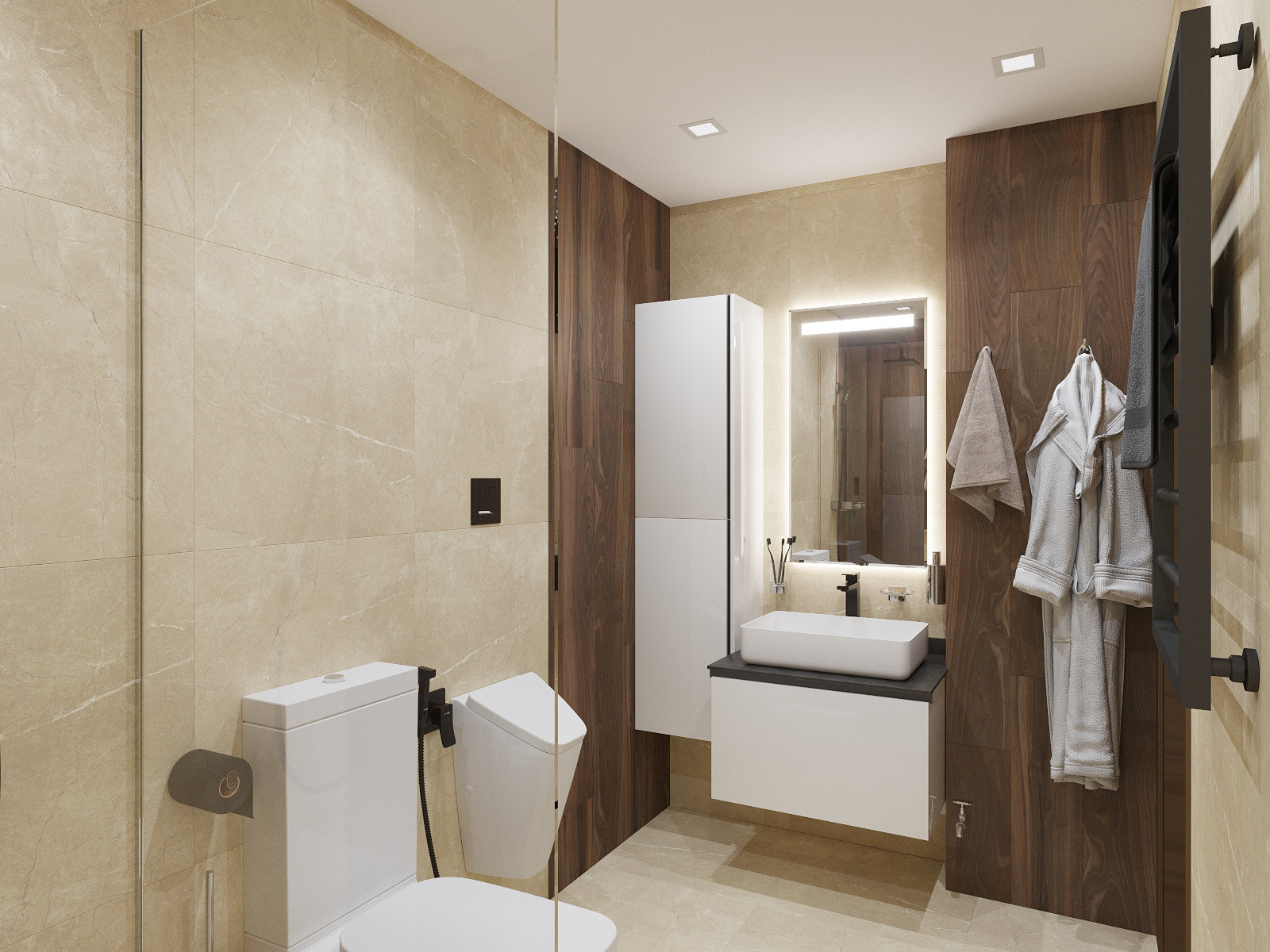 Проект двухуровневого пентхауса в ЖК "Парковый"