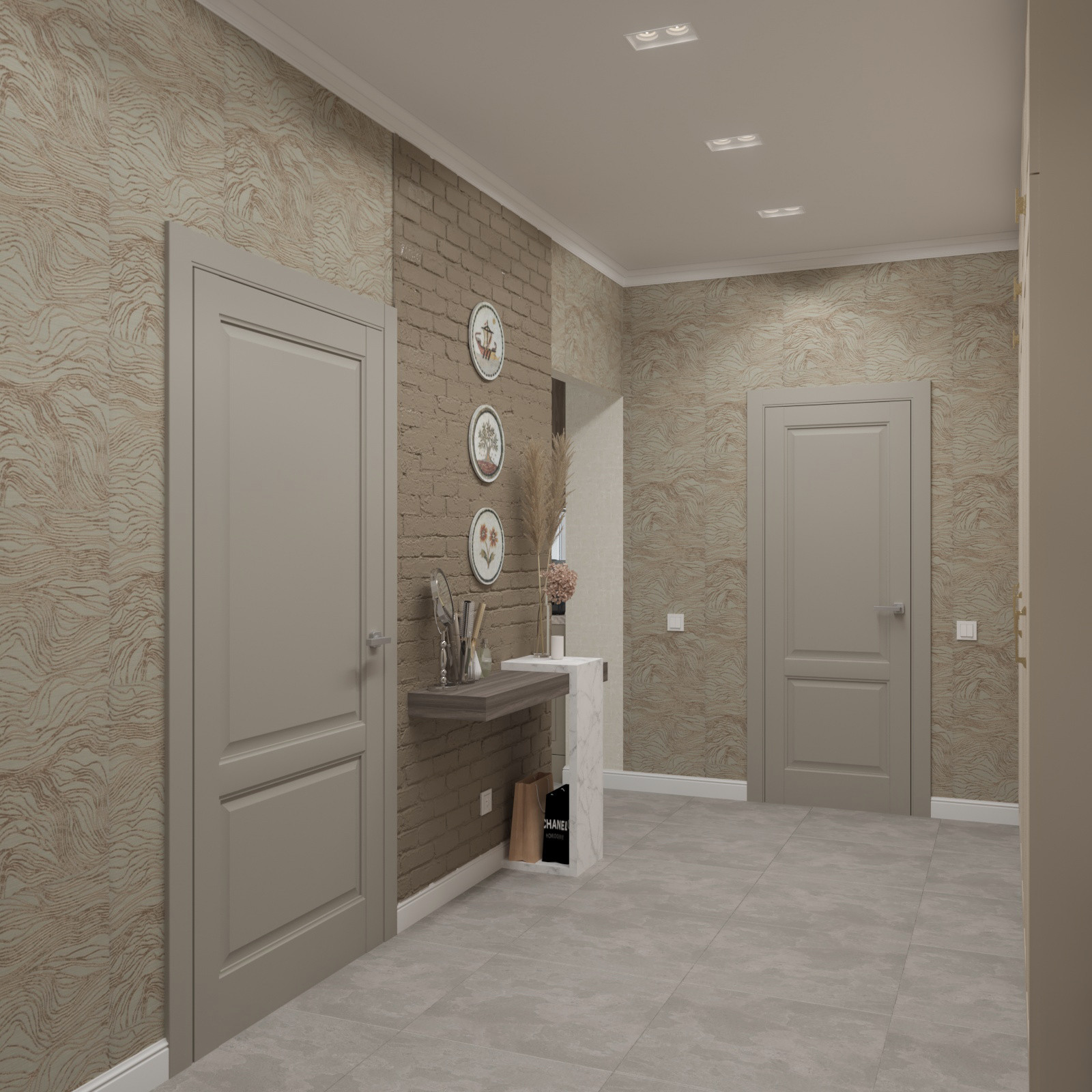 Двухкомнатная квартира в стиле сдержанной неоклассики