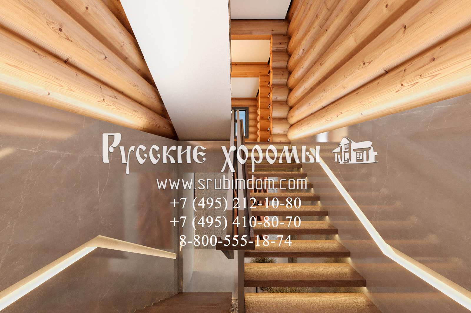 Дизайн лестницы в кедровом доме