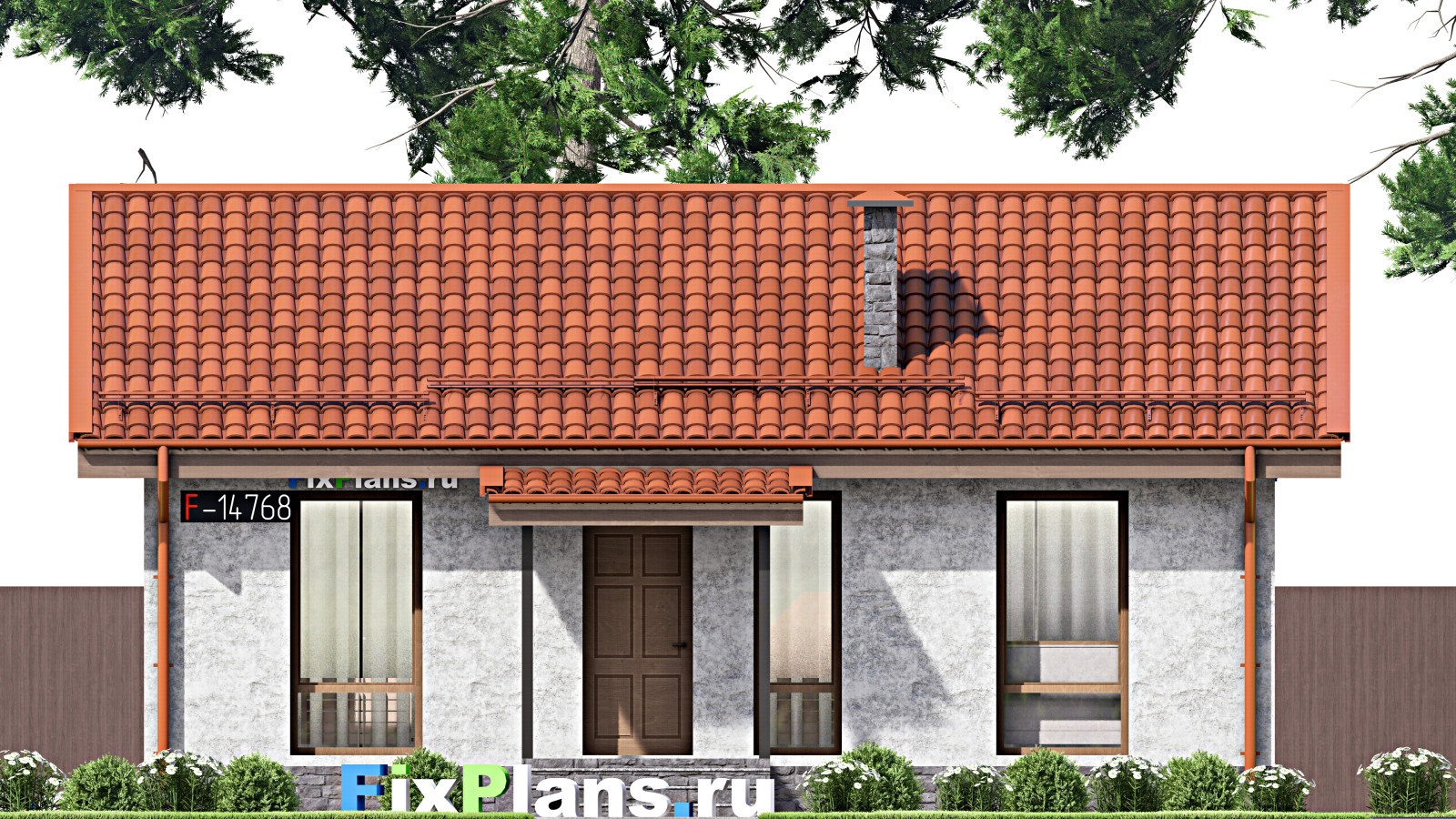 Проект одноэтажного дома 9х10м S59м2 F-14768