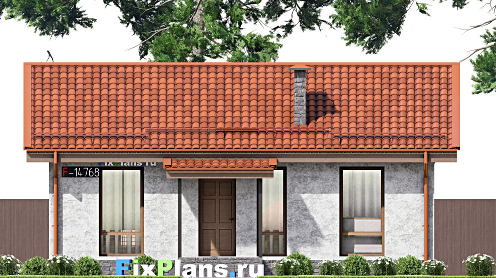 Проект одноэтажного дома 9х10м S59м2 F-14768