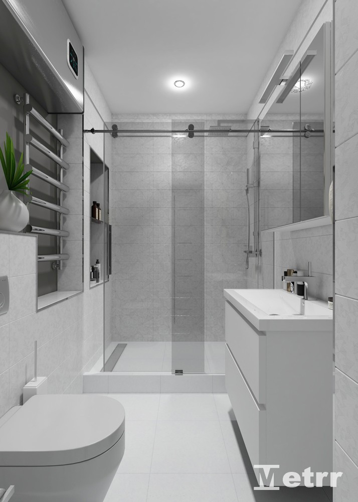 Дизайн - проект двухкомнатной квартиры S=70m2 на Арцыбушевской