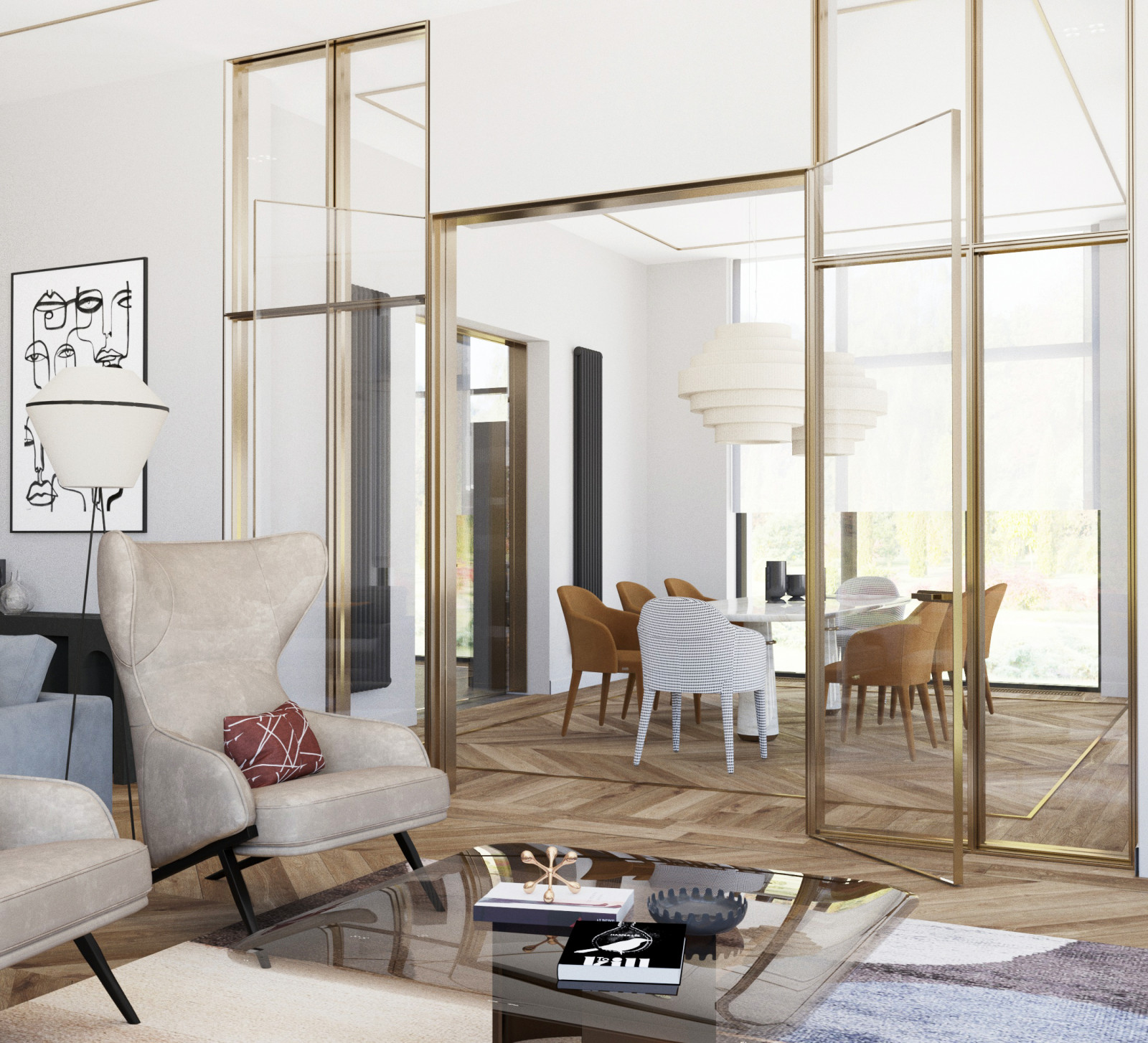 Проект кухни и столовой в доме, Владимирская область