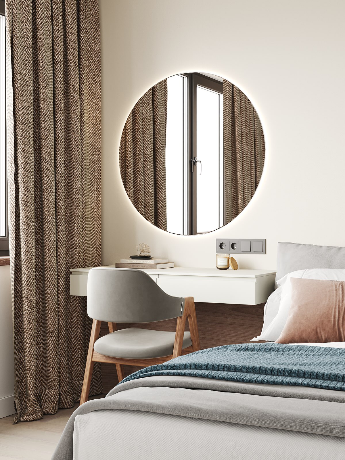 Квартира для молодой семьи с элементами сканди