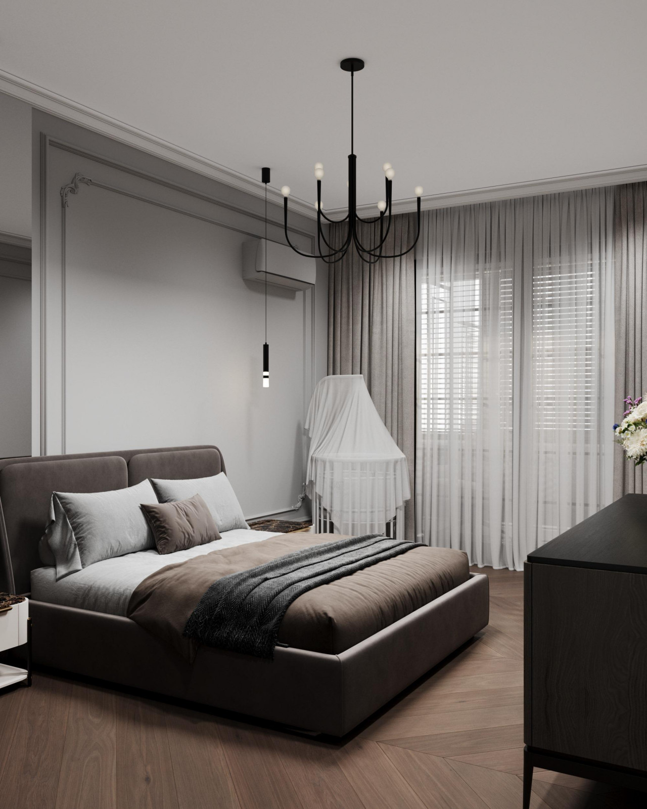 Квартира 90м2 в Краснодаре в стиле неоклассика