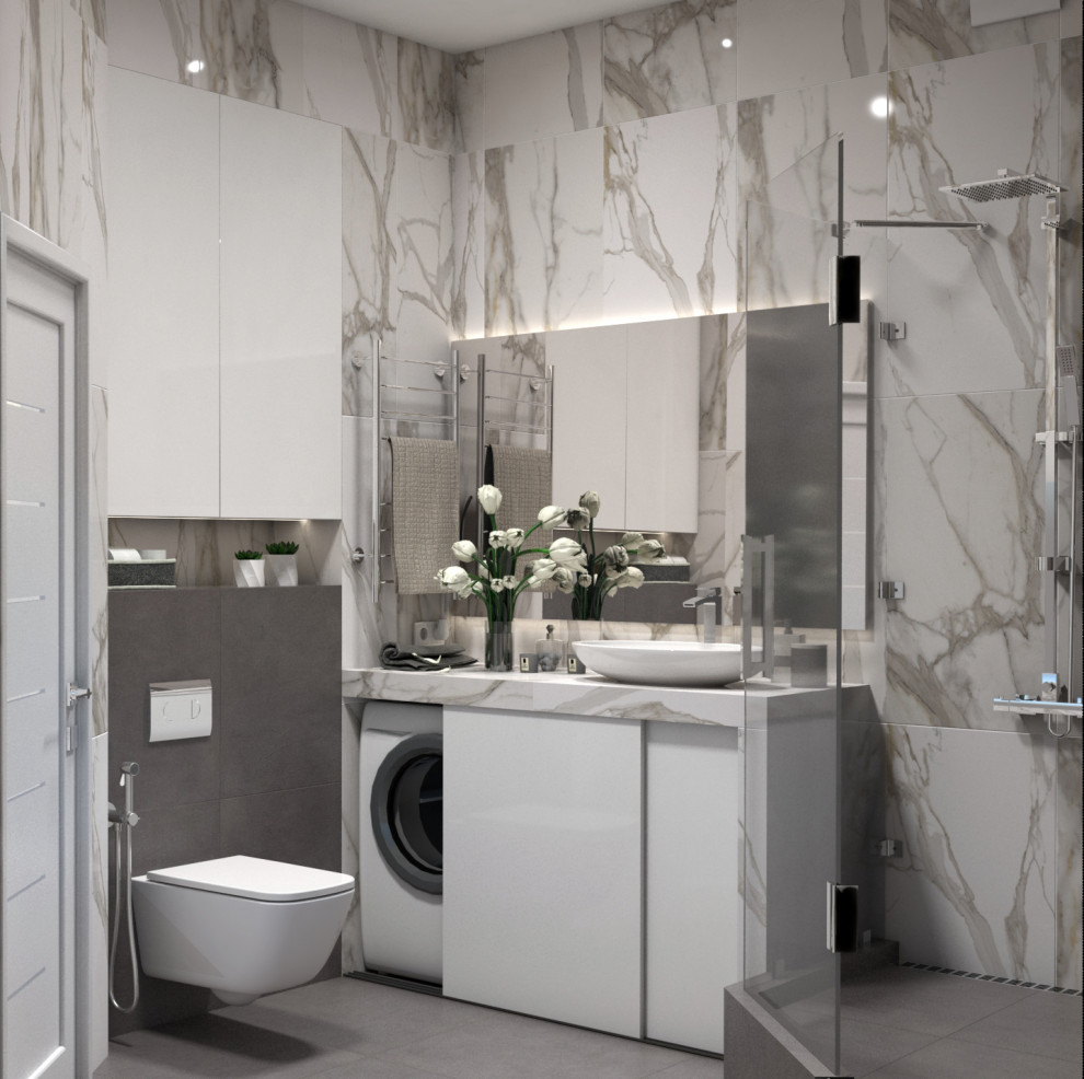 2 варианта одной душевой в Ростове-на-Дону