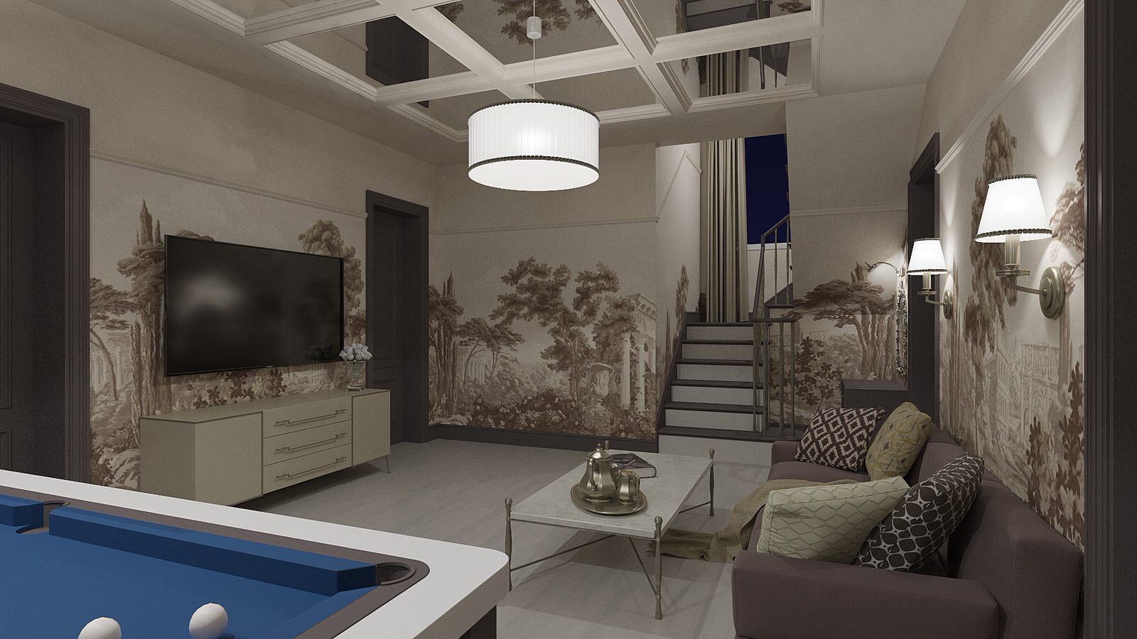 Обложка проекта: Гостиная в доме