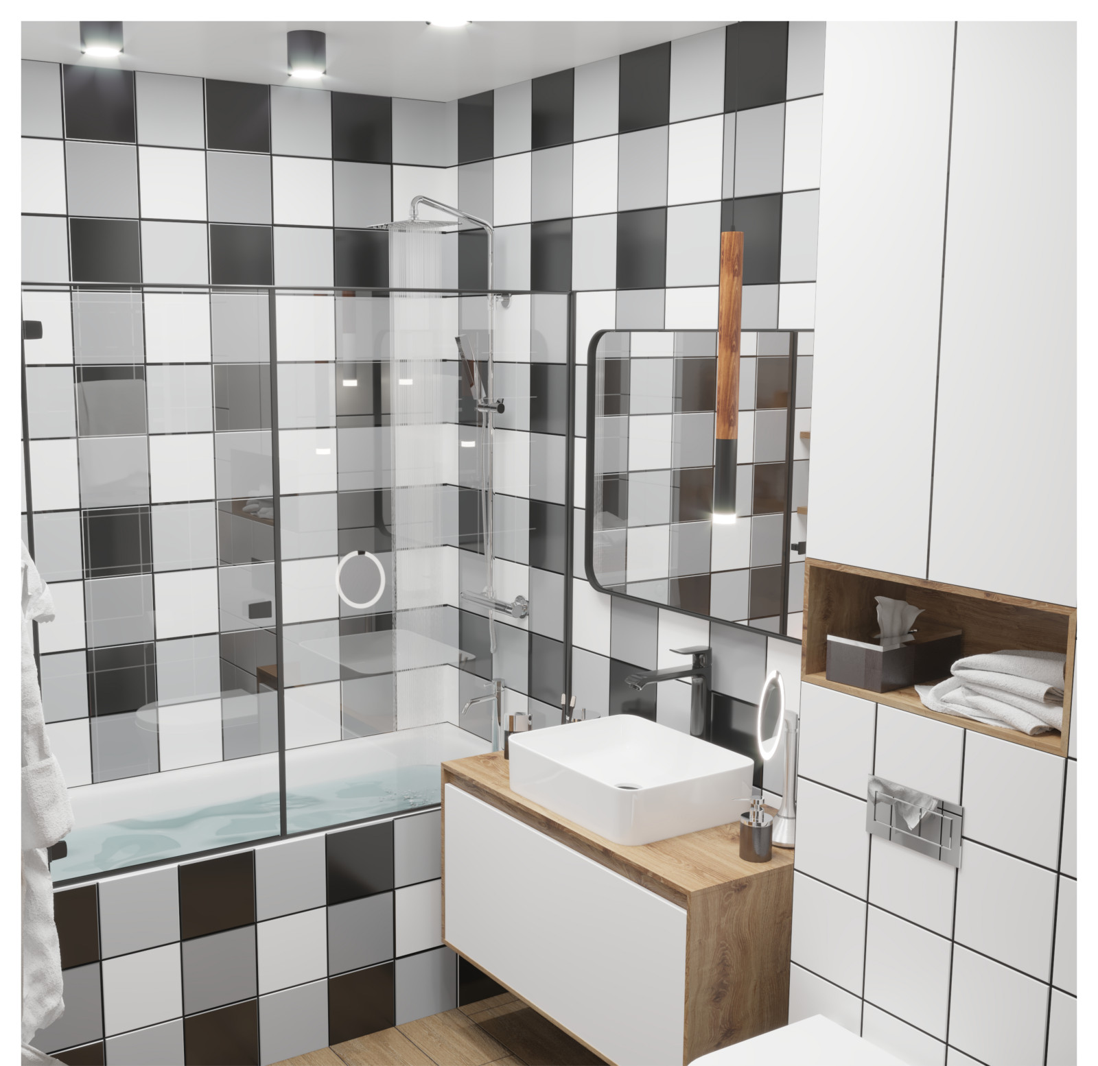 Яркая однокомнатная квартира