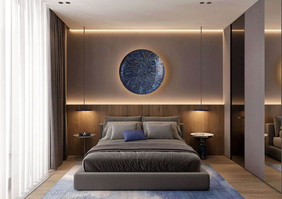Спальня с цветом Электрик Bedroom in Electic Colore