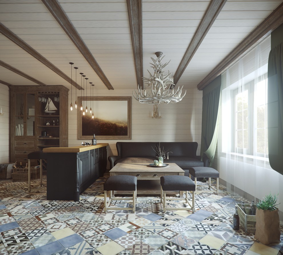 Обложка проекта: Проект комнаты отдыха в бане с мангальной