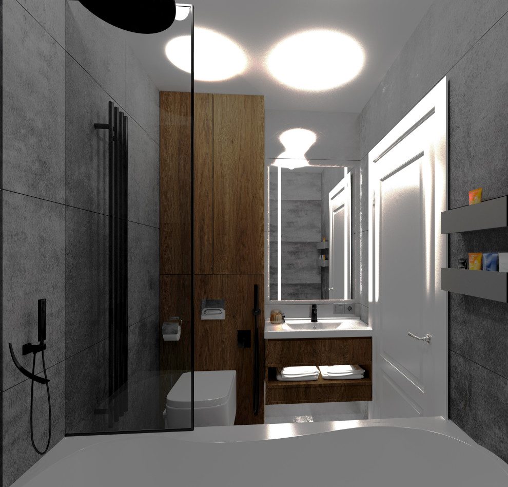 дизайн квартиры 42 кв.м ЖК Булгаковский парк