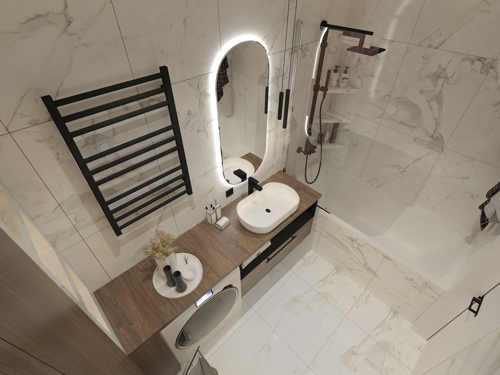 Проект 3-х комнатной квартиры в мкр. Южный