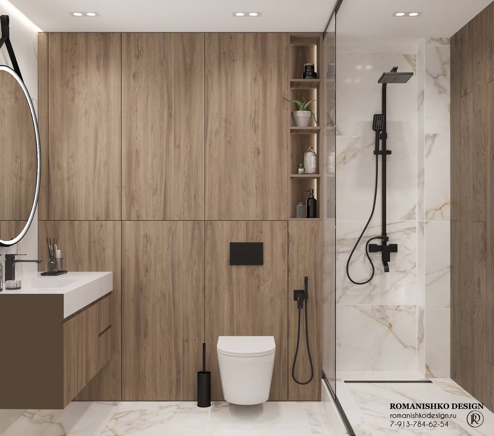 Дизайн санузлов жилой квартиры