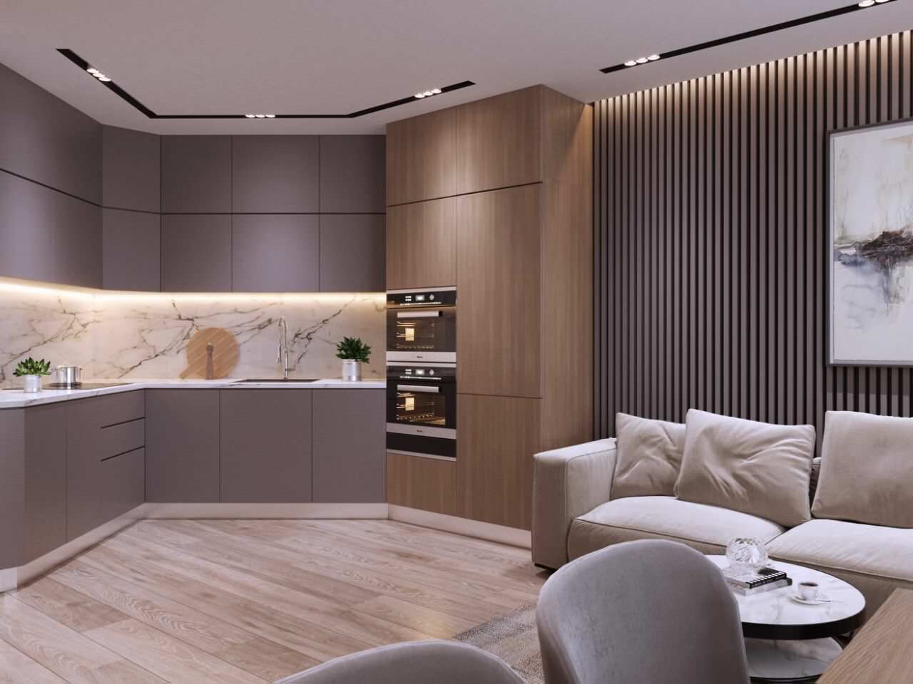 Дизайн проект квартиры в современном стиле