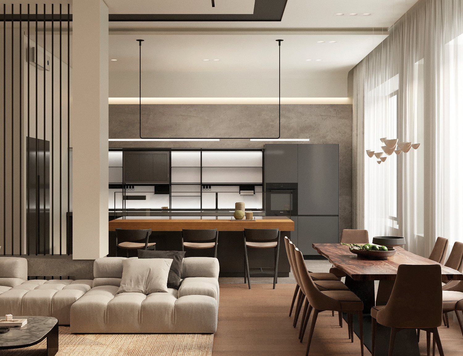 Дизайн-проект Таунхауса 250м2 в г. Владивостоке