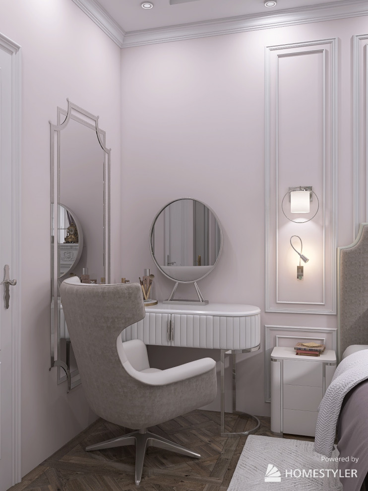 Проект в стиле "Неоклассика". Трехкомнатная квартира 63 кв.м