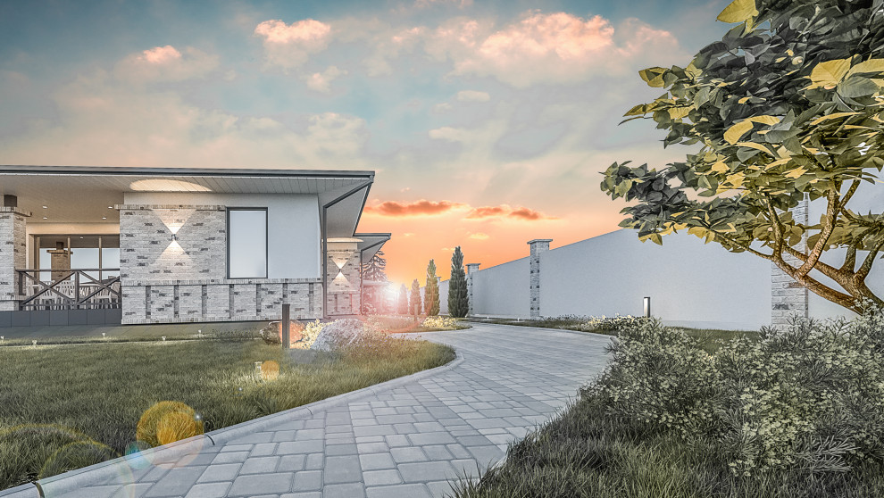 Дом с ландшафтом Воронеж