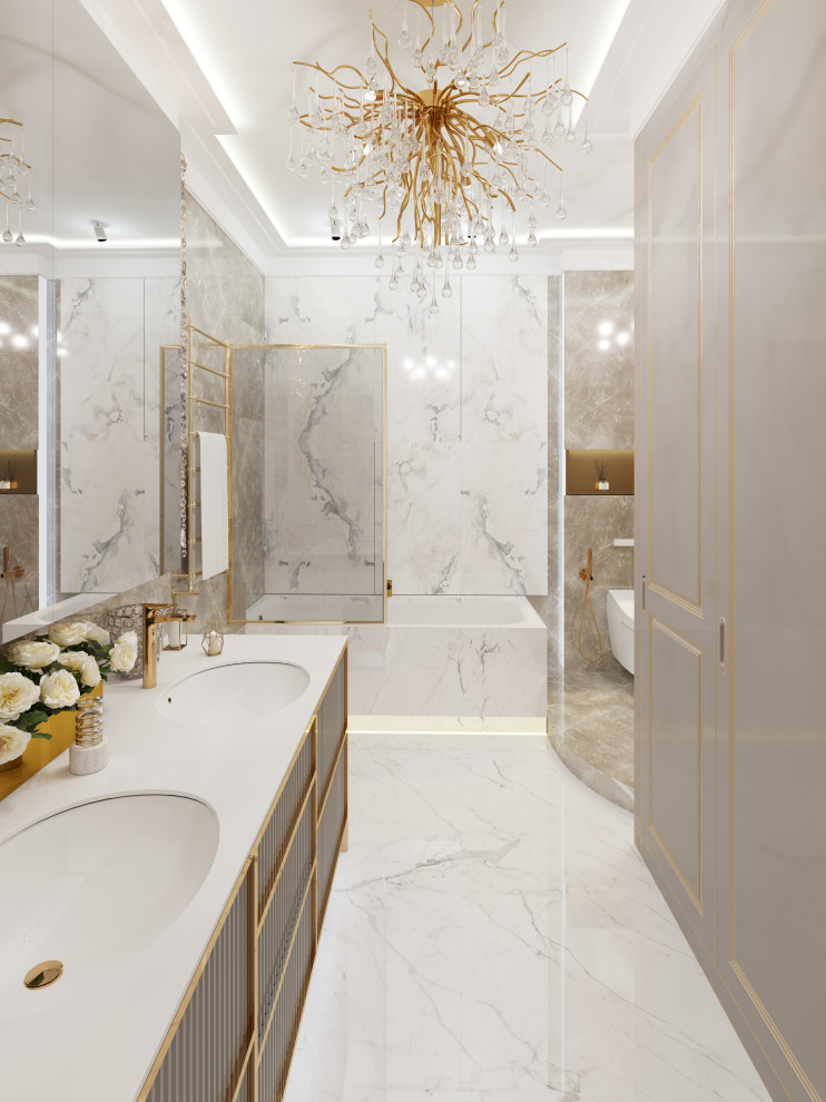 Вариант дизайна ванной комнаты