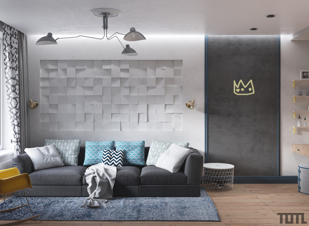 Просторный лофт для большой семьи