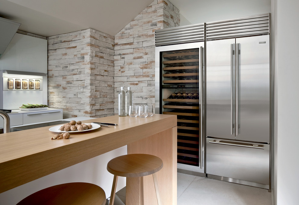 Встраиваемые холодильники в интерьере