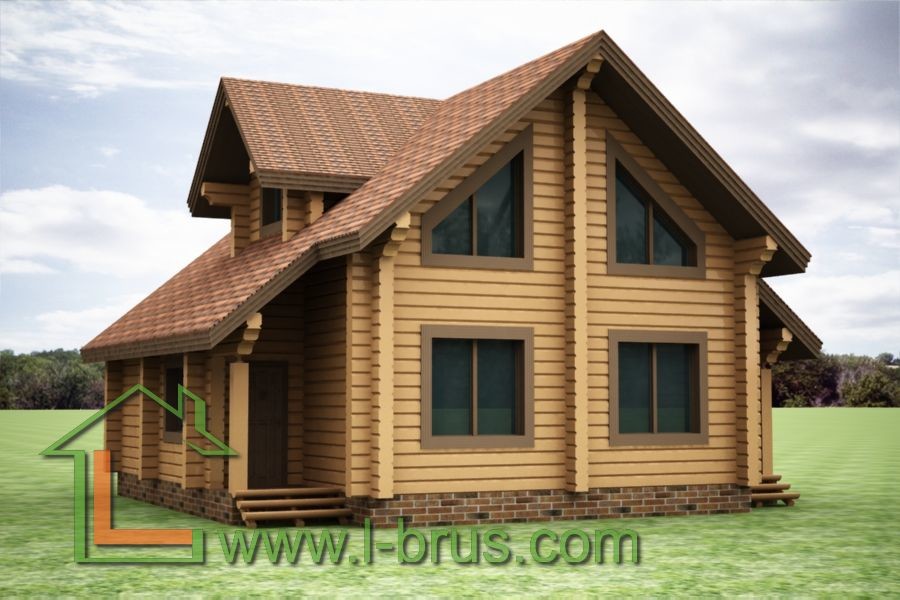 Проекты домов из профилированного бруса